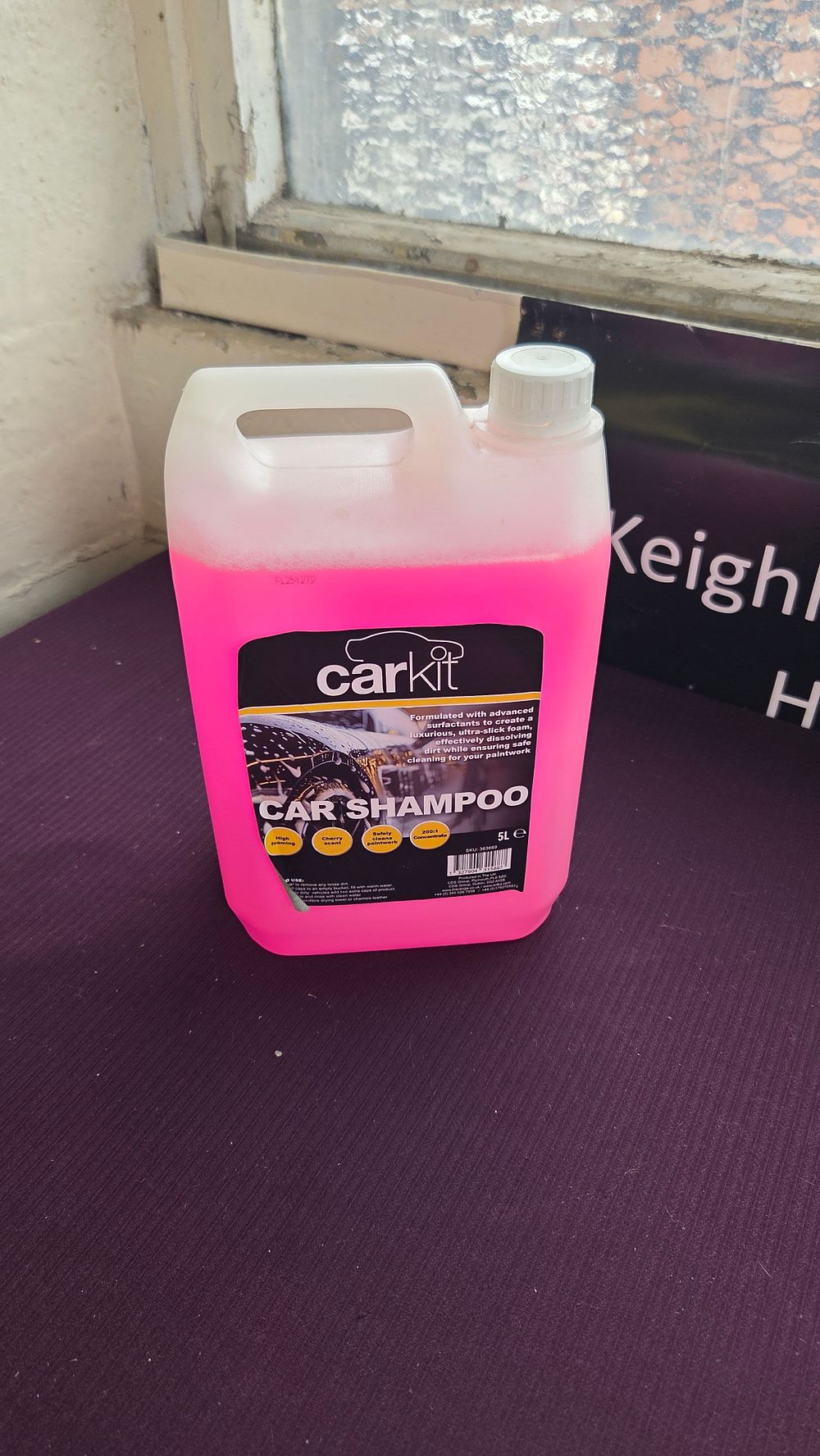Lot 279 – 5-Litre Container of Carkit Concentrated Cherry Car Shampoo