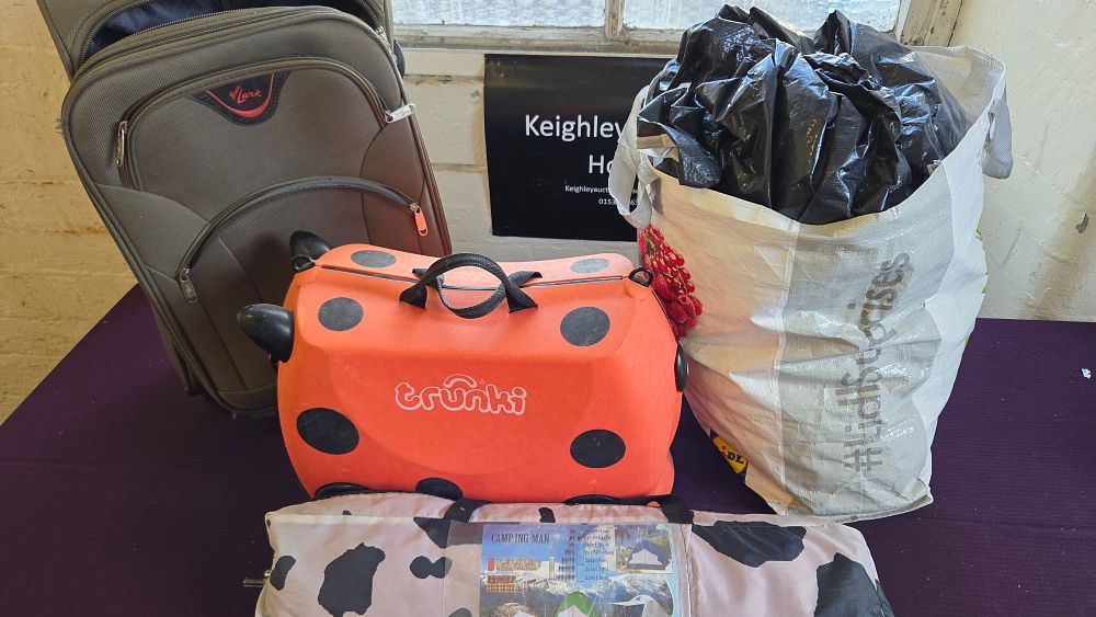 Lot 210 – A Collection of Camping Gear, Suit Case and Trunki
