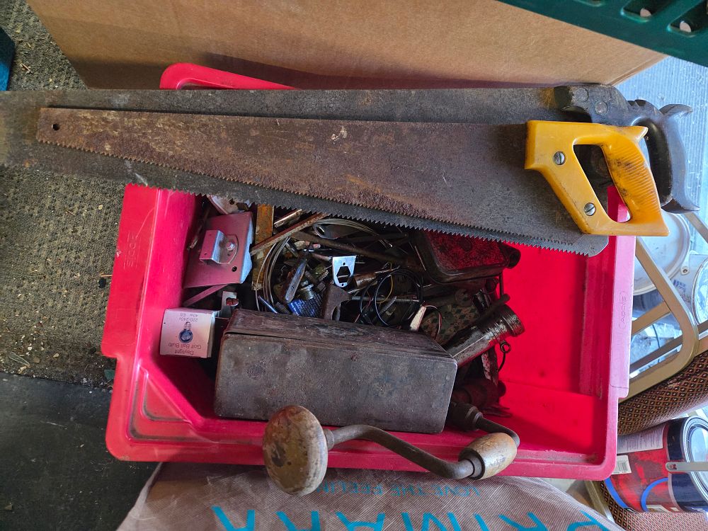 Lot 248 – An Assortment of Vintage Hand Tools and Workshop Sundries