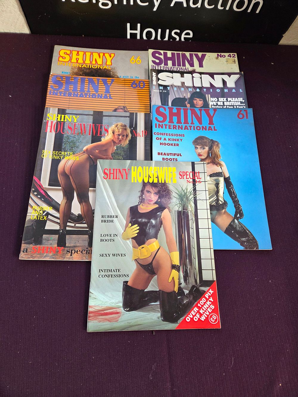Lot 306 – A Collection of Six Vintage Shiny Fetish Photography Magazines