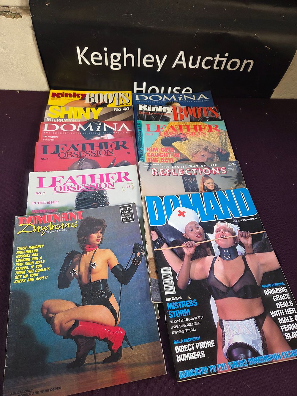 Lot 310 – A Collection of 10 Vintage Adult Fetish and BDSM Interest Magazines circa 1988-1994