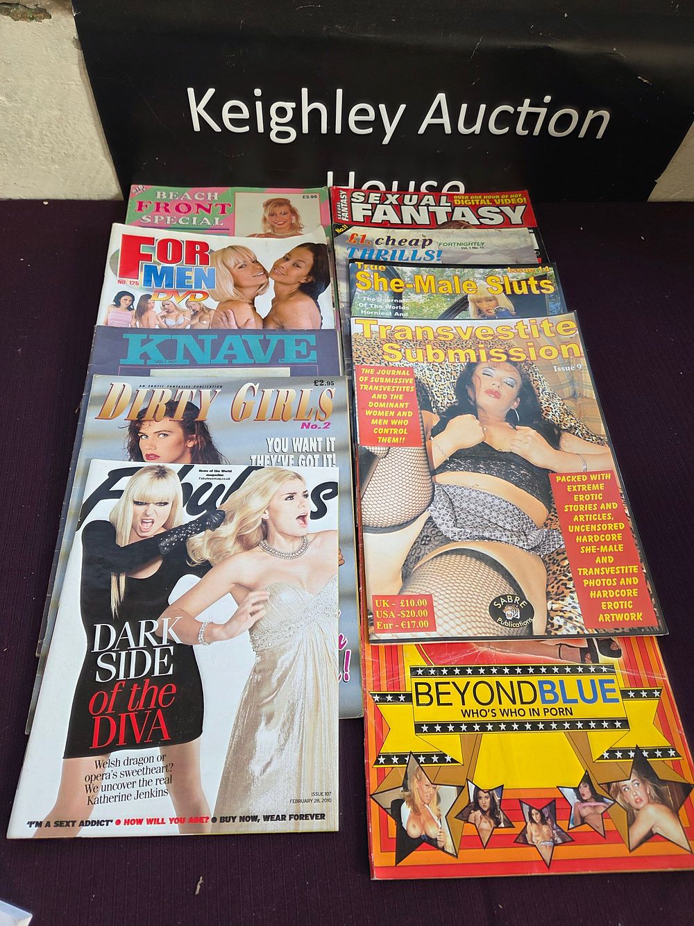 Lot 313 – A Collection of Adult and Lifestyle Magazines including Knave, For Men, and Fabulous