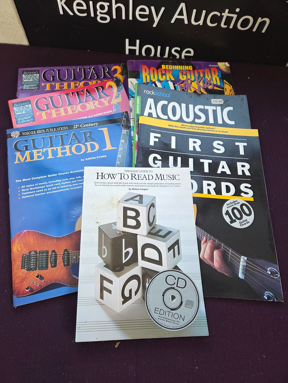 Lot 345 – A Collection of Six Music and Guitar Instructional Books