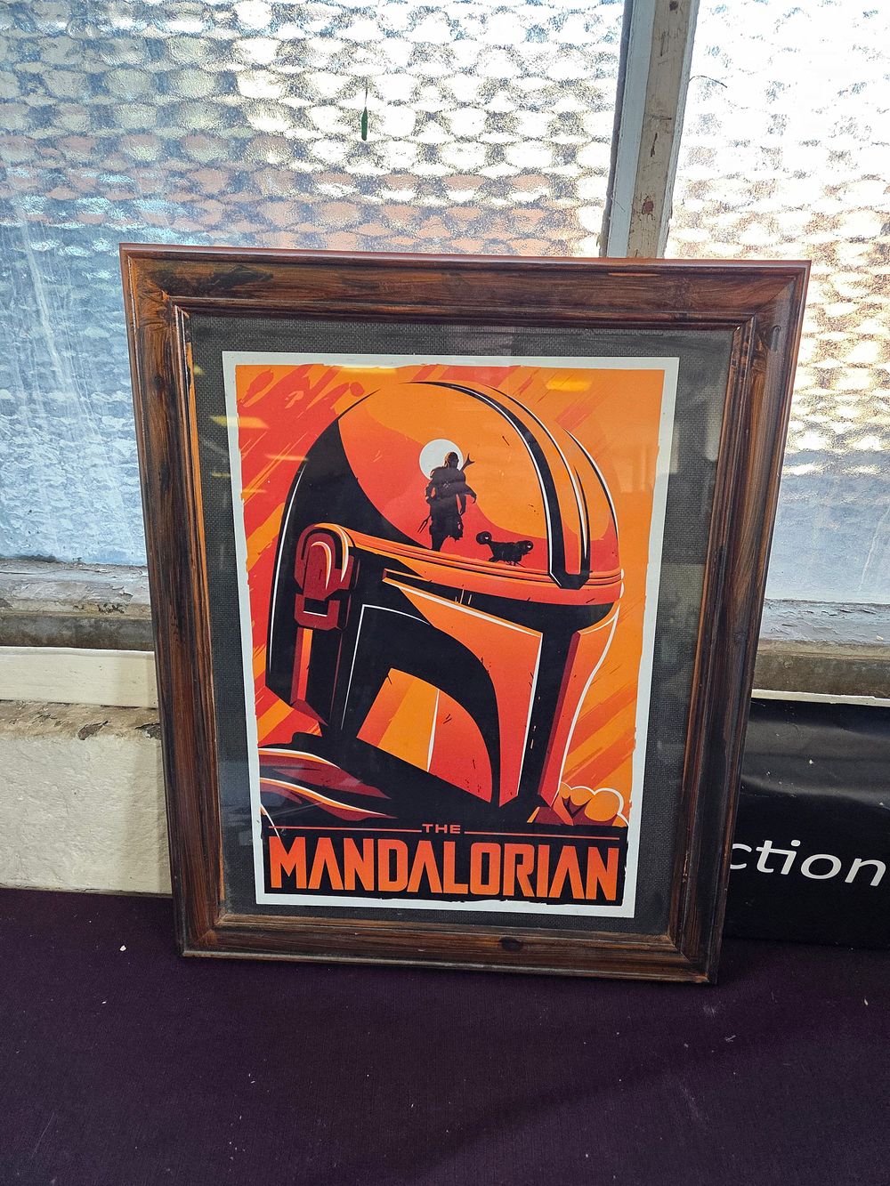 Lot 348 – A Framed The Mandalorian Graphic Art Print