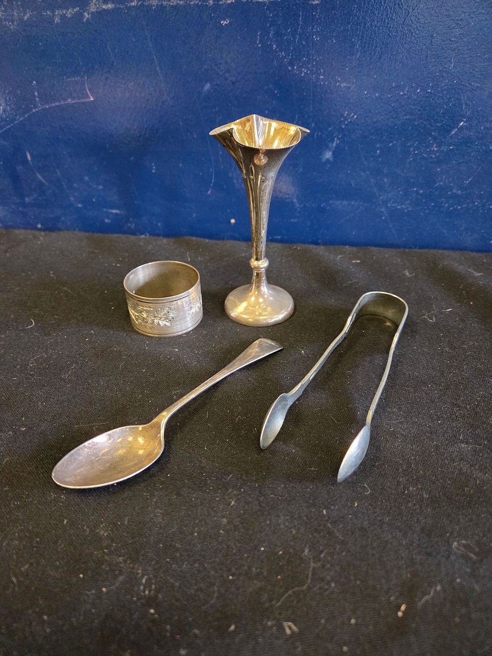 Lot 170 – A Collection of Sterling Silver Tableware 174 grams