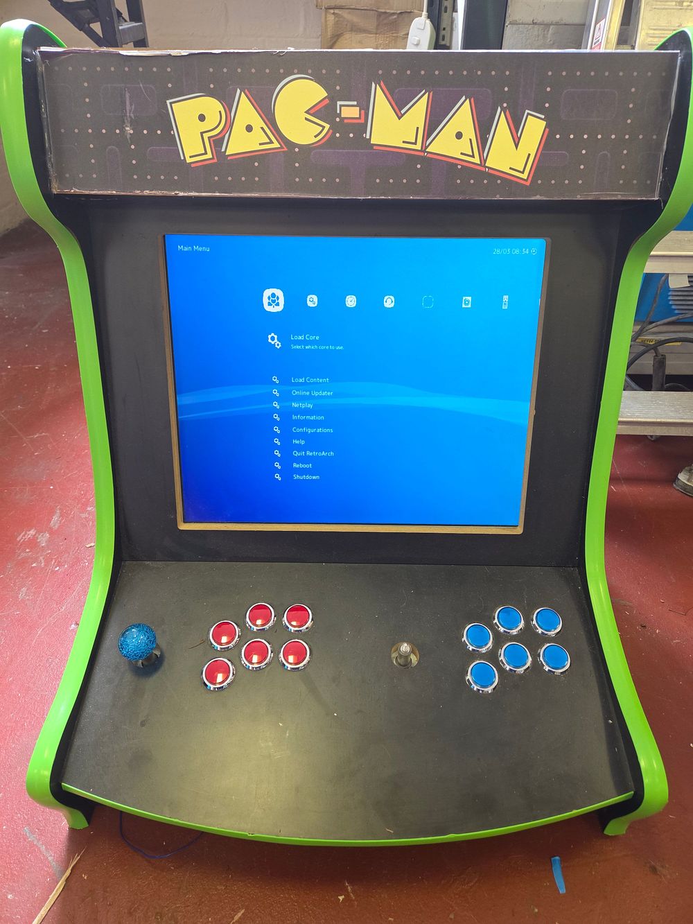 Lot 172 – Custom-built Bartop Multicade Arcade Cabinet with Pac-Man Marquee
