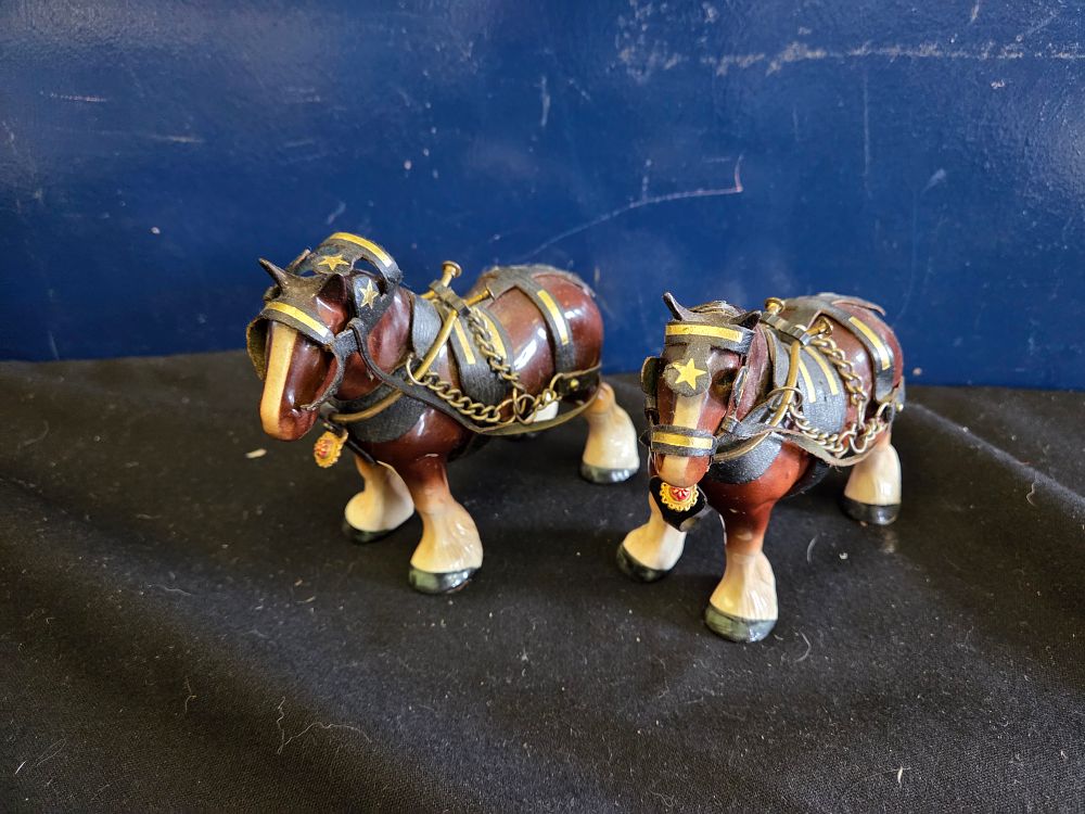 Lot 179 – A Pair of Melba Ware Ceramic Shire Horse Figurines