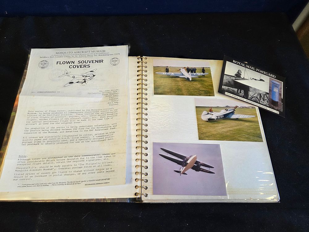 Lot 202 – A Collection of de Havilland Aviation and Royal Air Force Commemorative Flown Souvenir Covers, Photographs, and Ephemera, circa 1971-1977