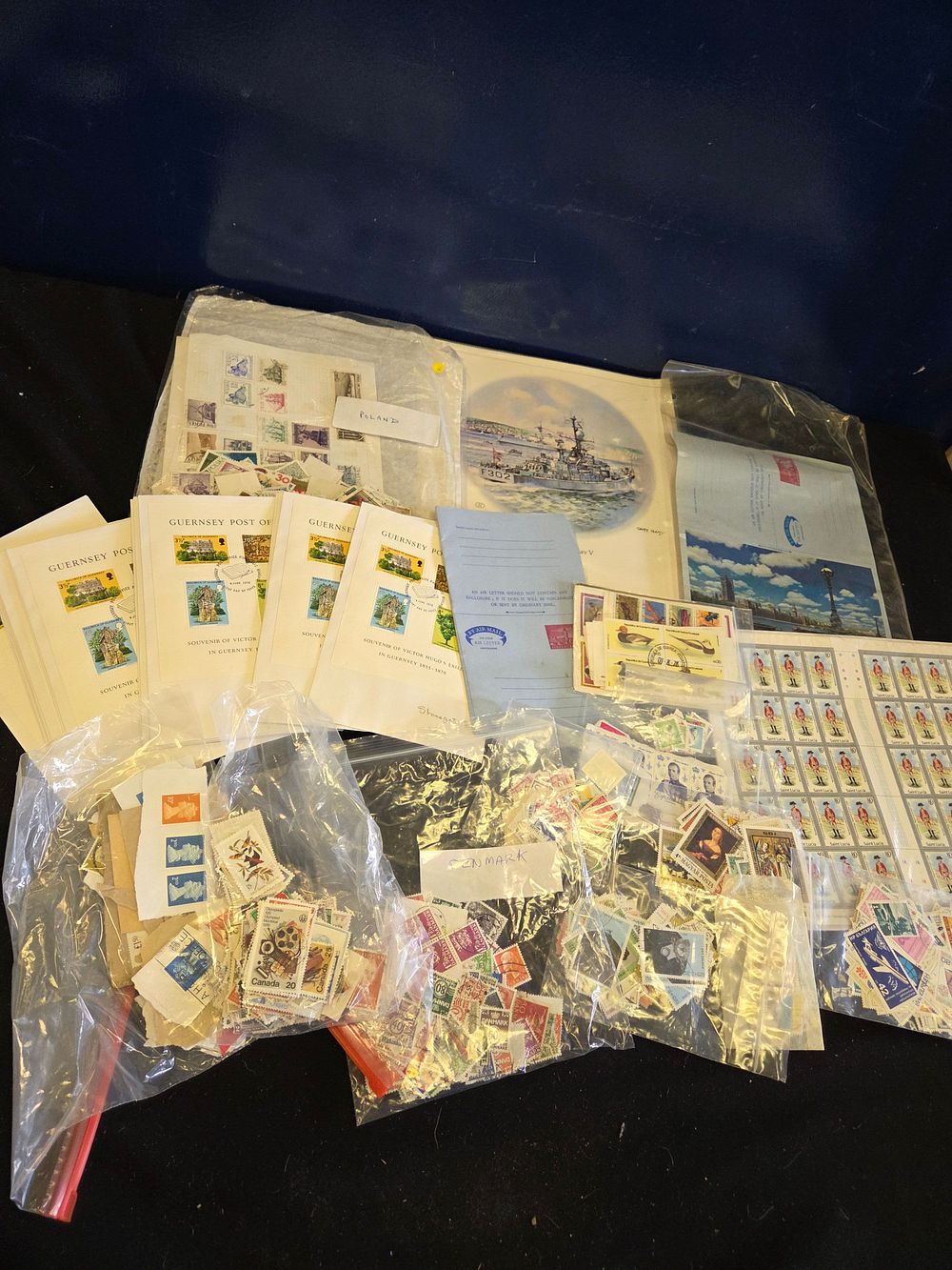 Lot 224 – WW Assortment of Stamps, Sheets, and Aerogrammes, 19th-20th C.