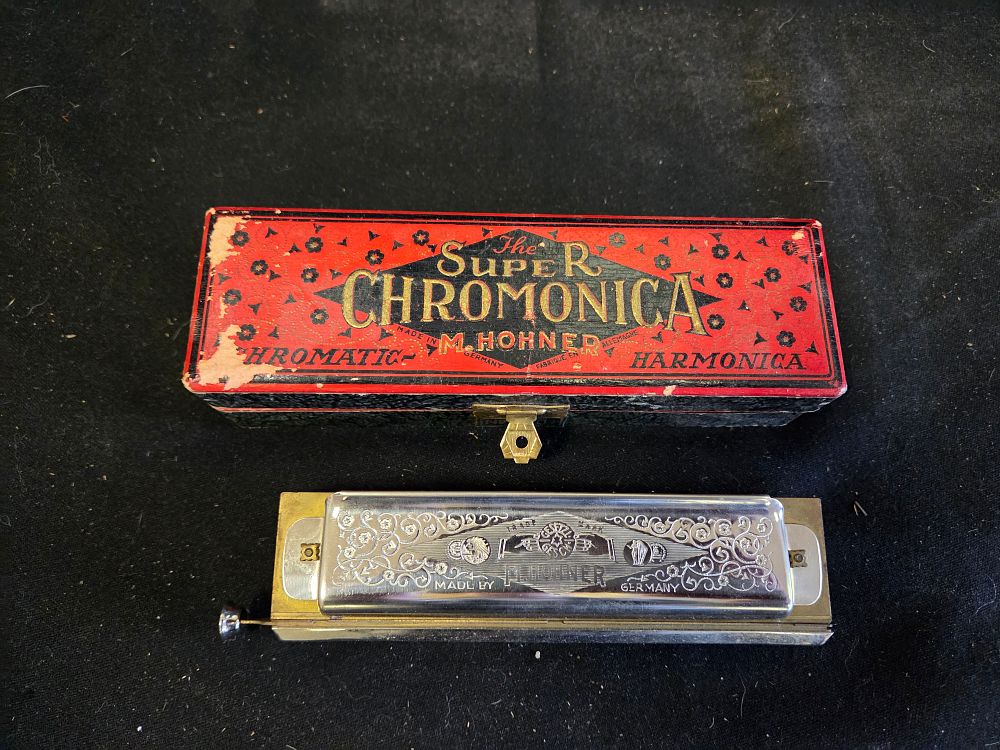Lot 240 – M. Hohner The Super Chromonica Chromatic Harmonica in the Key of G
