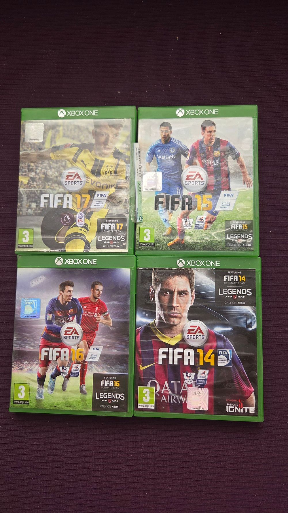Lot 200 – Four EA Sports FIFA Franchise Video Games for Xbox One