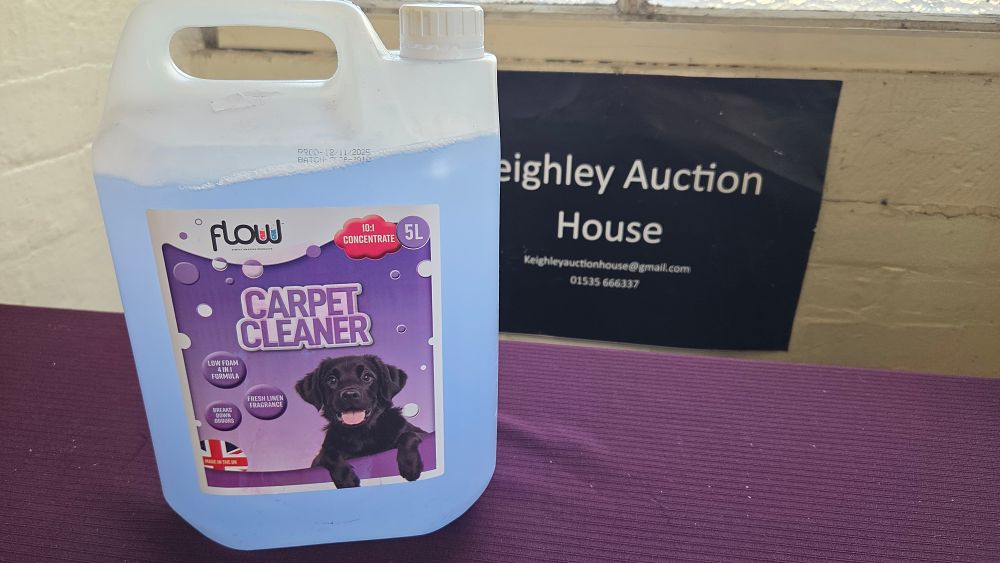 Lot 191 – Flow 5 Litre Concentrated Pet Carpet Cleaner Fresh Linen