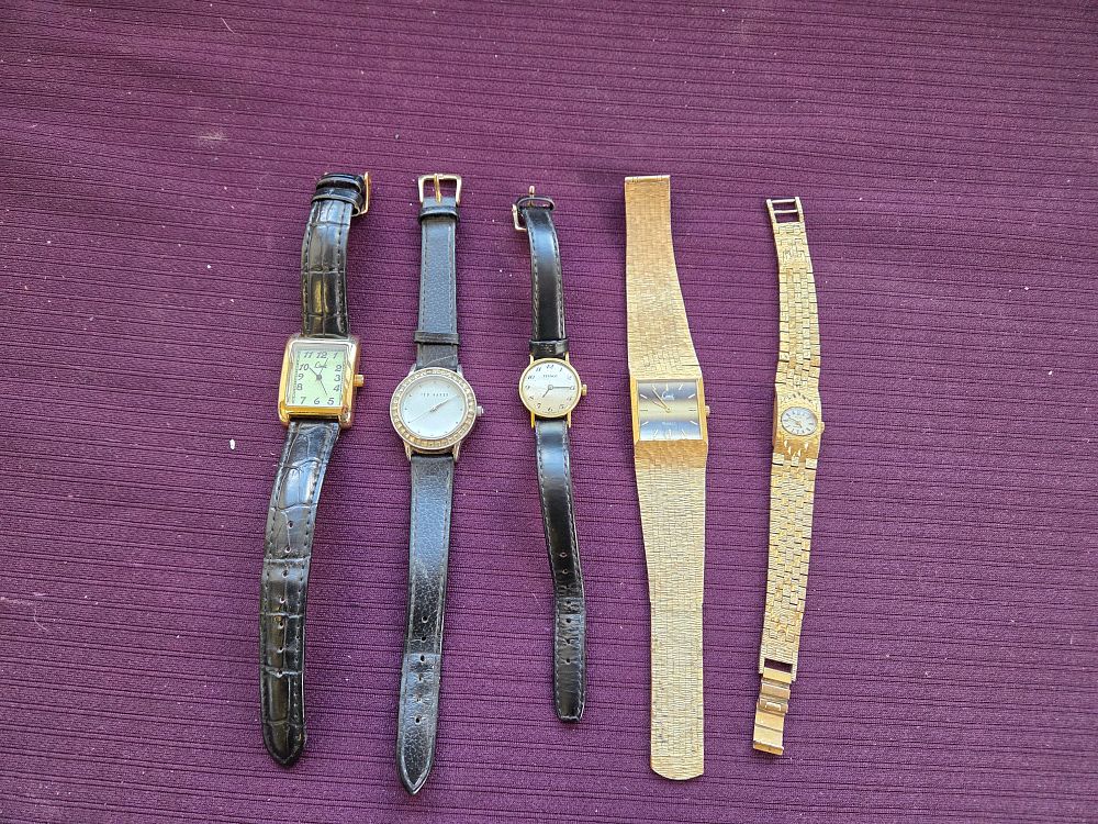 Lot 646 – A Collection of Five Lady’s Wristwatches including Tissot, Ted Baker, and Limit