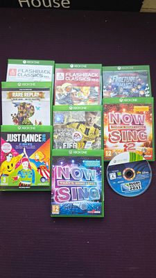 A Collection of 9 Microsoft Xbox One and Xbox 360 Video Games