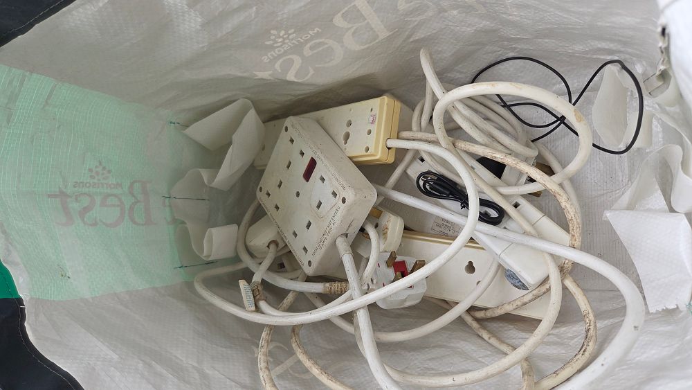 Lot 185 – A Collection of Assorted Multi-Way Extension Leads and Power Strips