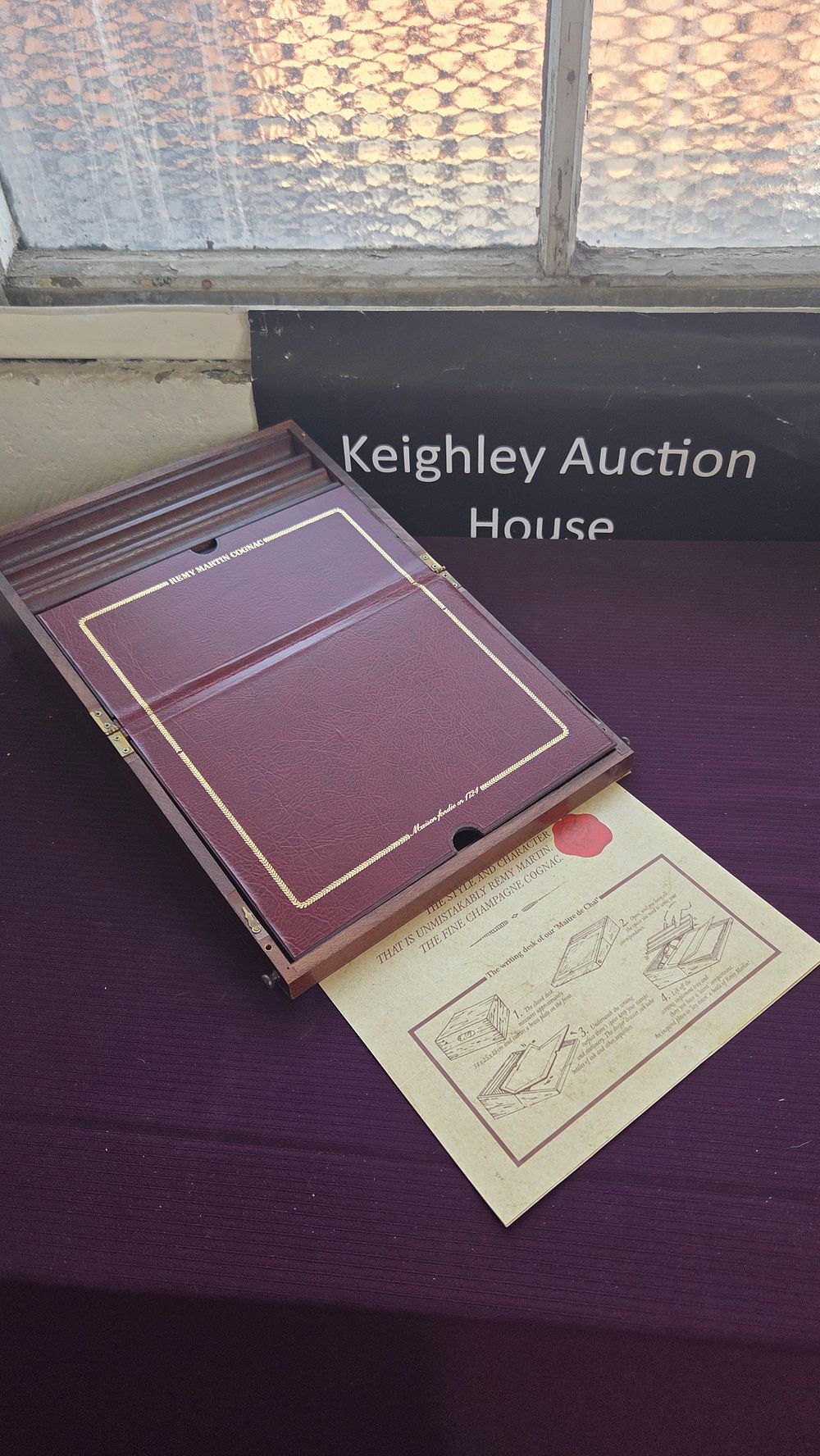 Lot 217 – Rémy Martin Branded Wooden Writing Slope