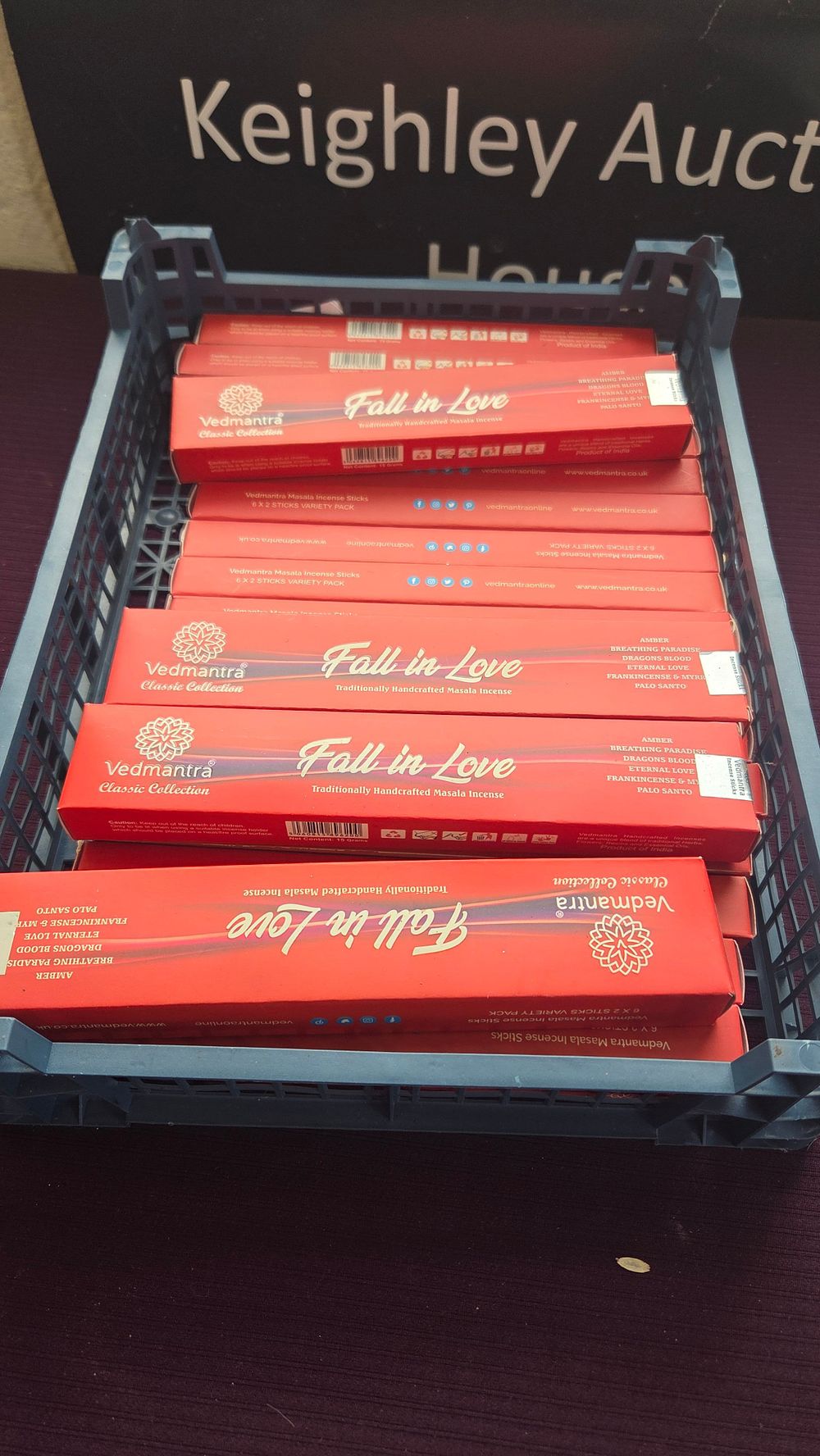 Lot 306 – A Collection of Vedmantra Fall in Love Classic Collection Masala Incense Stick Variety Packs