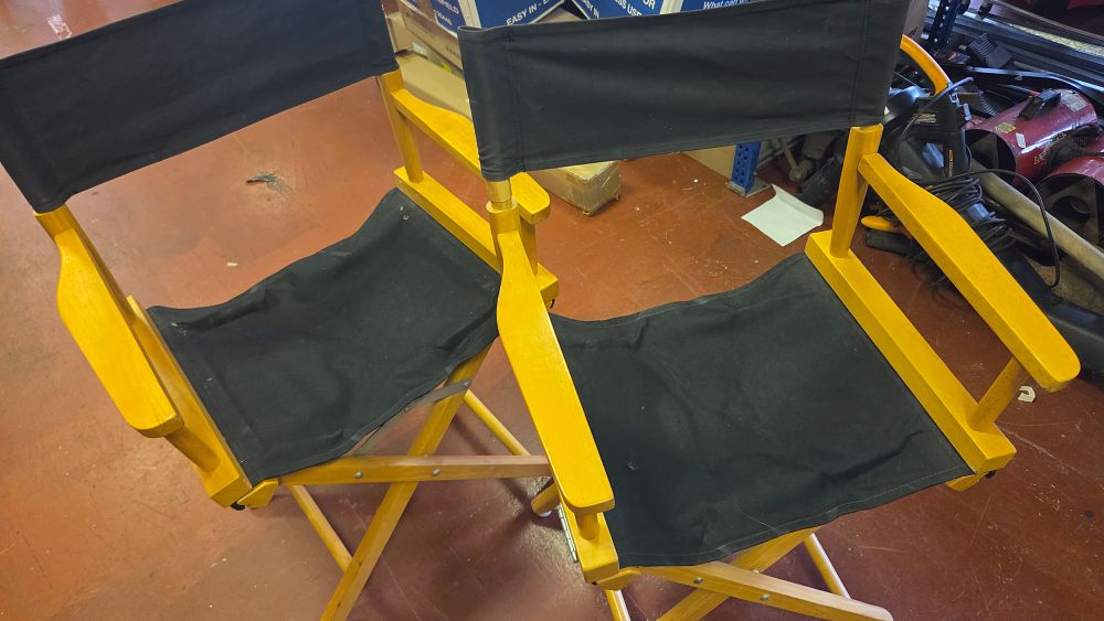 Lot 336 – A Pair of Contemporary Folding Director’s Chairs
