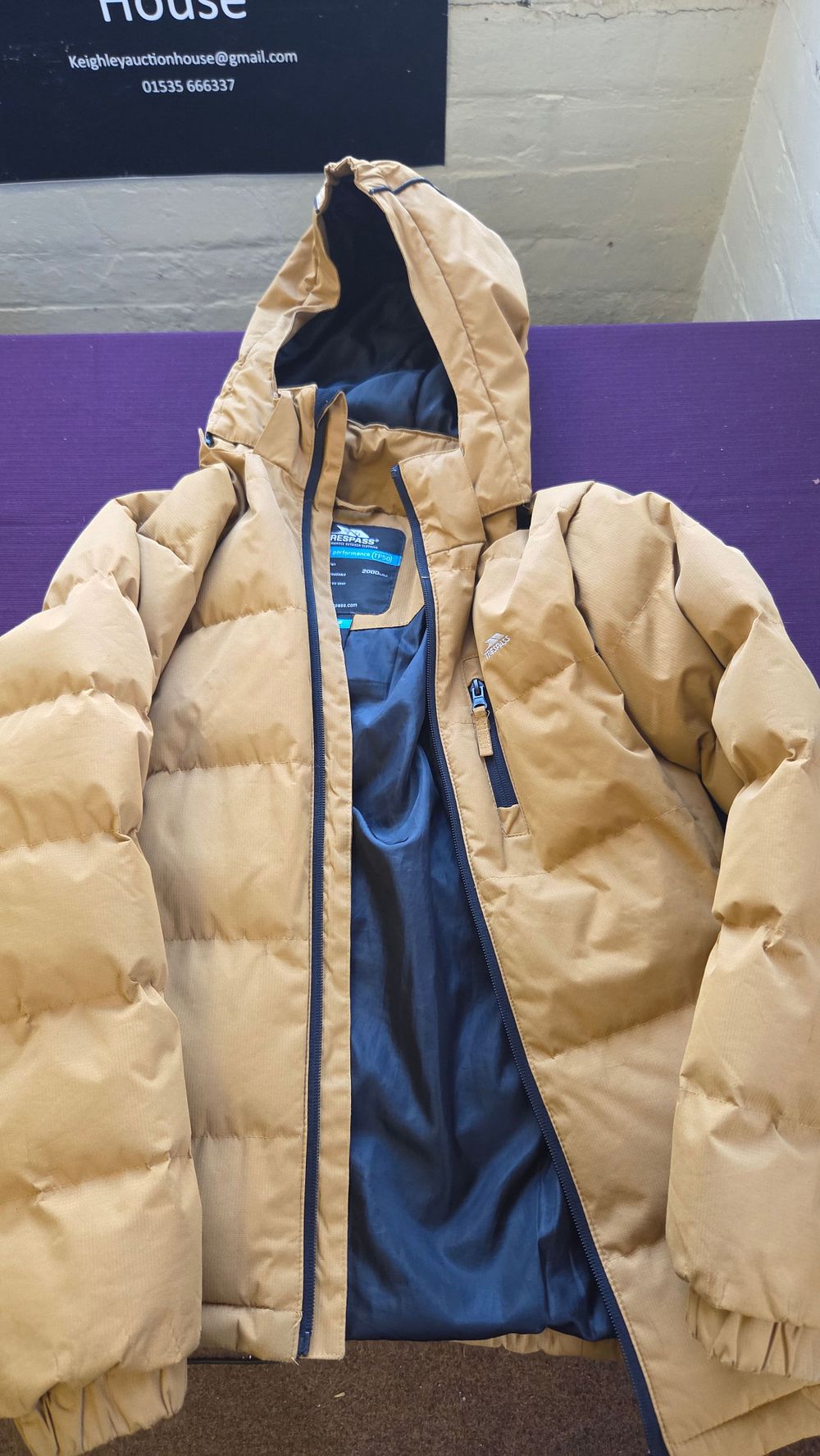 Lot 201 – Trespass Hooded Puffer Jacket, Age 11/12