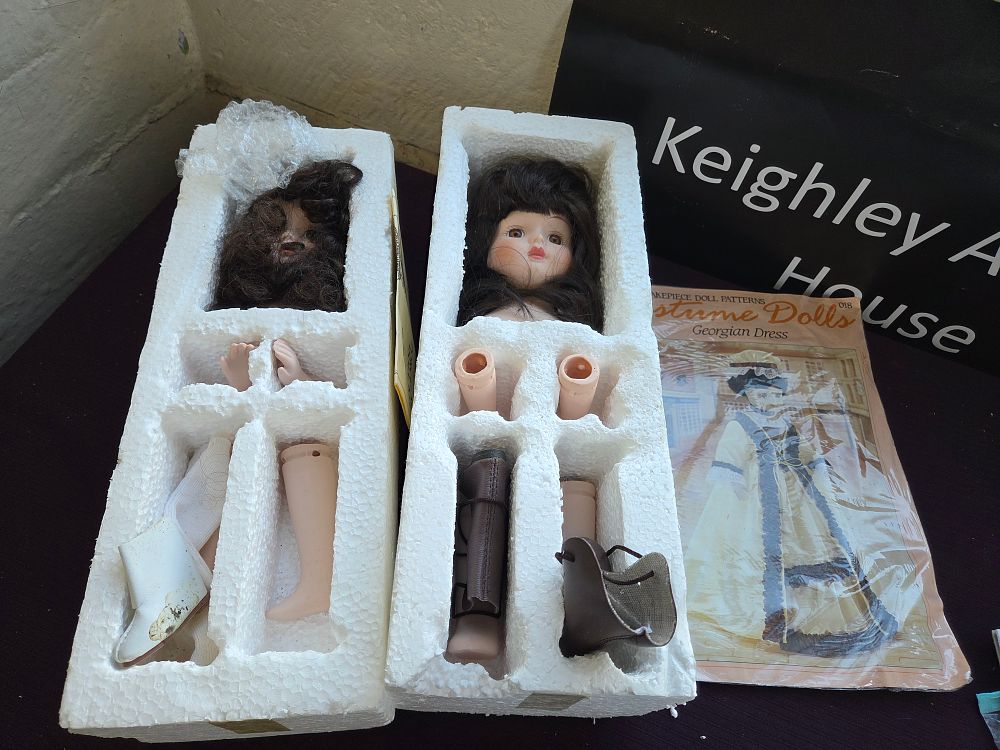 Lot 253 – Two Unassembled Doll Kits with Shakepiece Doll Patterns