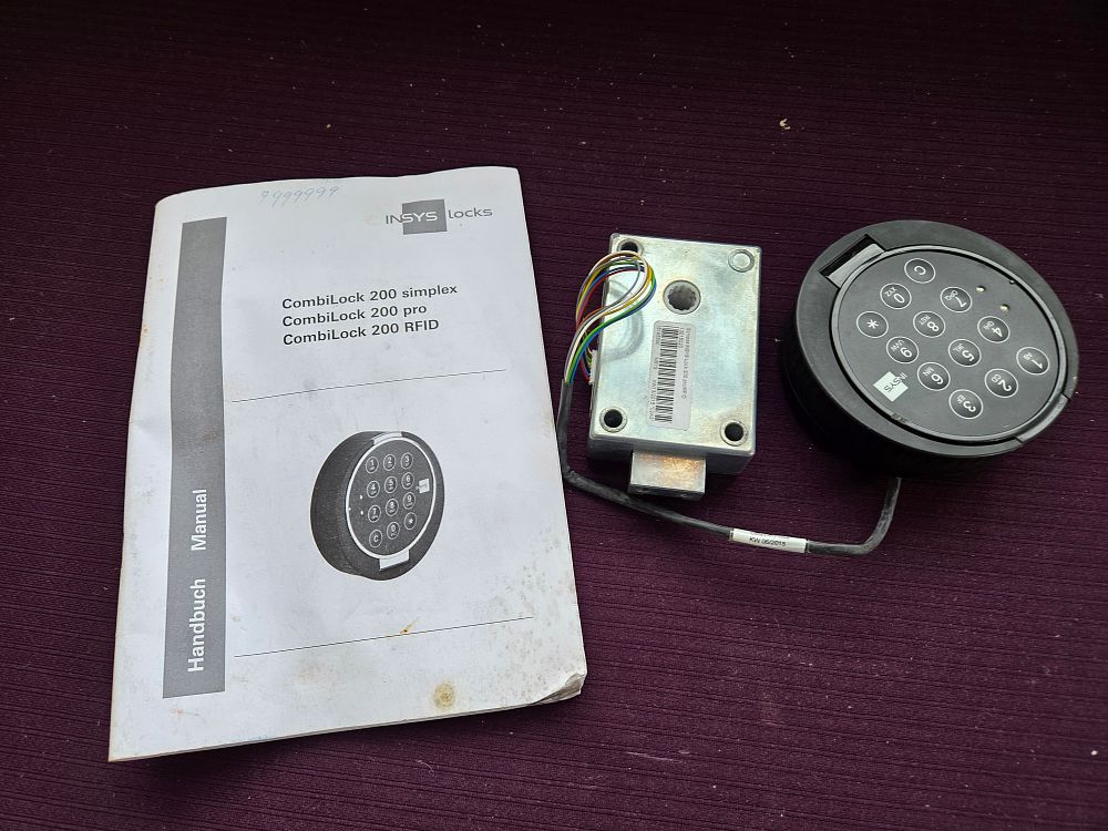 Lot 340 – INSYS CombiLock 200 Series Electronic Safe Lock System