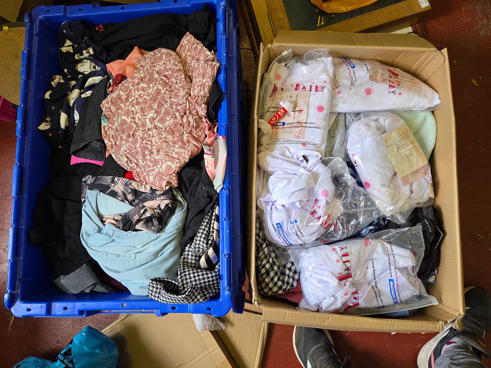 Lot 365 – Two boxes of Contemporary Ladies’ Clothing including Saledress Daily and New Look