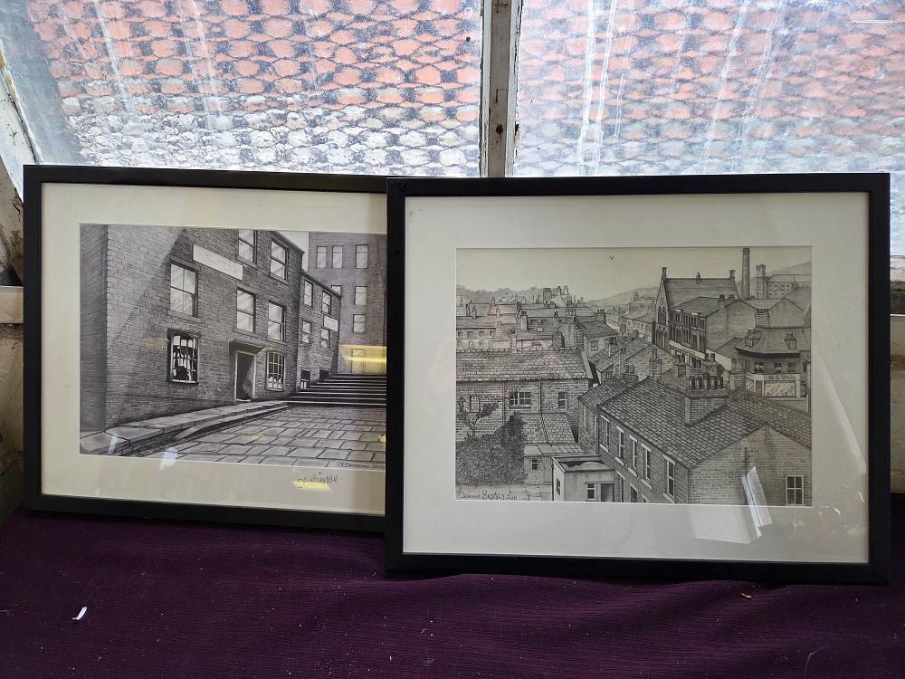 Lot 369 – Dennis Bristow (Contemporary), A Pair of Pencil Architectural Studies