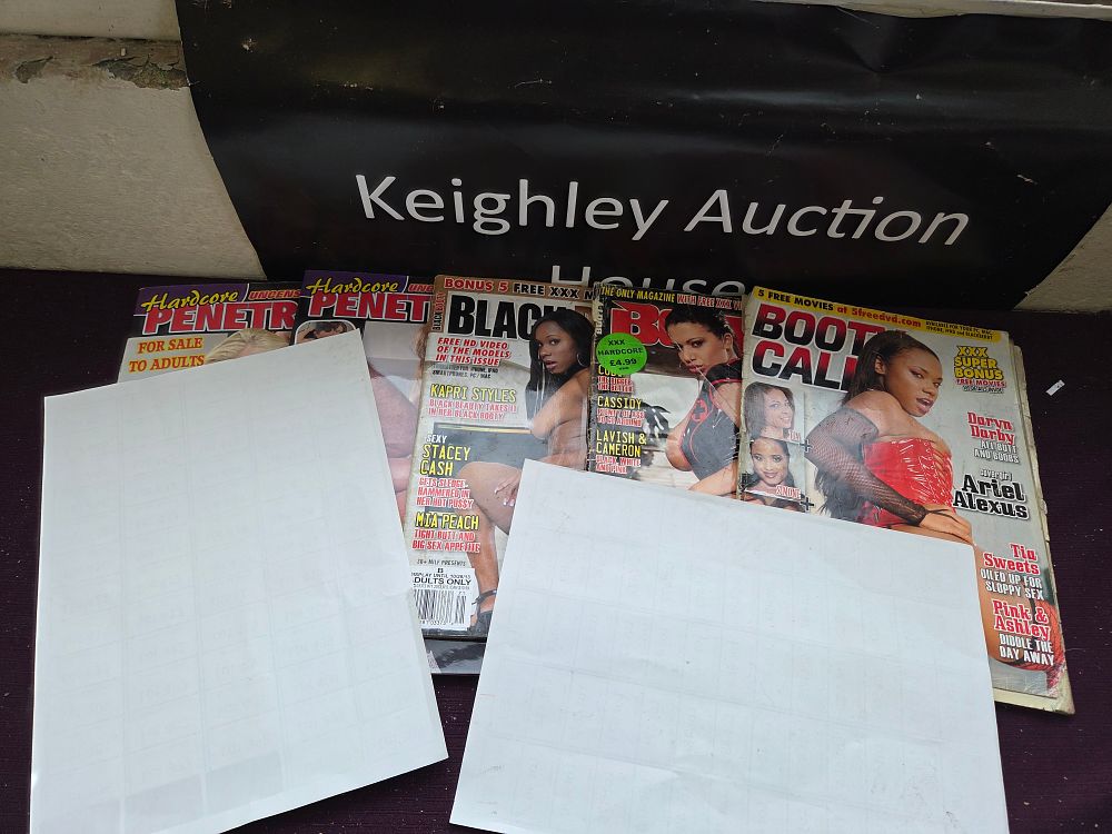 Lot 394 – A Collection of Five Adult Interest Magazines Including Black Booty and Booty Call