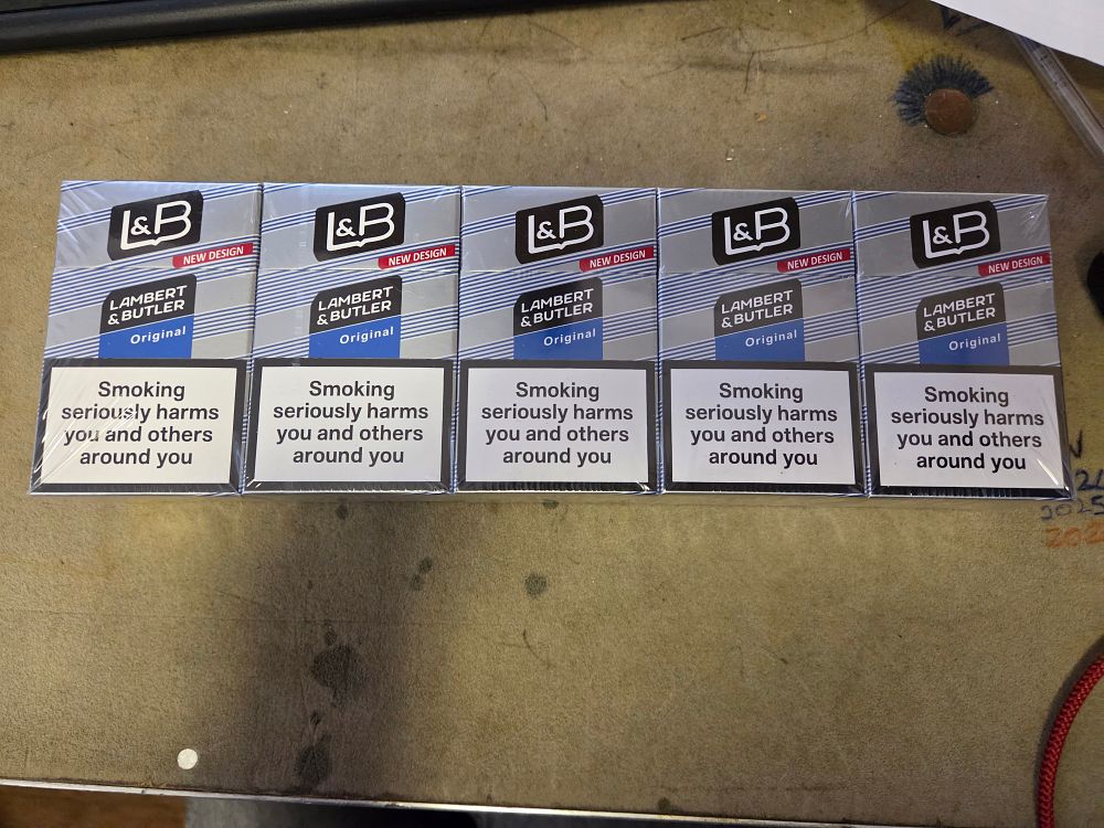 Lot 405 – A sleeve of Lambert & Butler Original Cigarettes