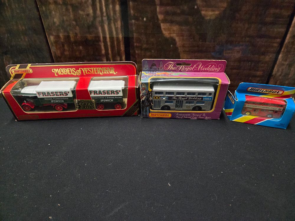 Lot 637 – A Trio of Boxed Matchbox Die-Cast Model Vehicles