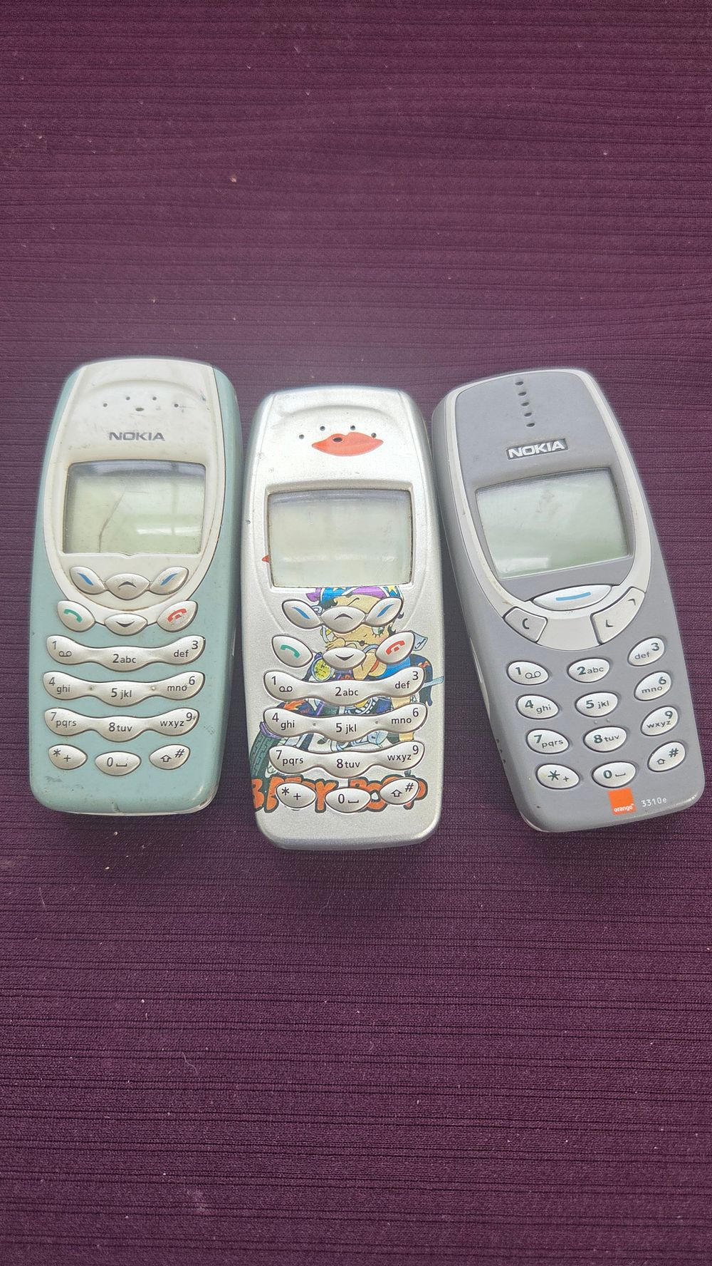 Lot 180 – A Trio of Nokia 3310 Series Mobile Telephones