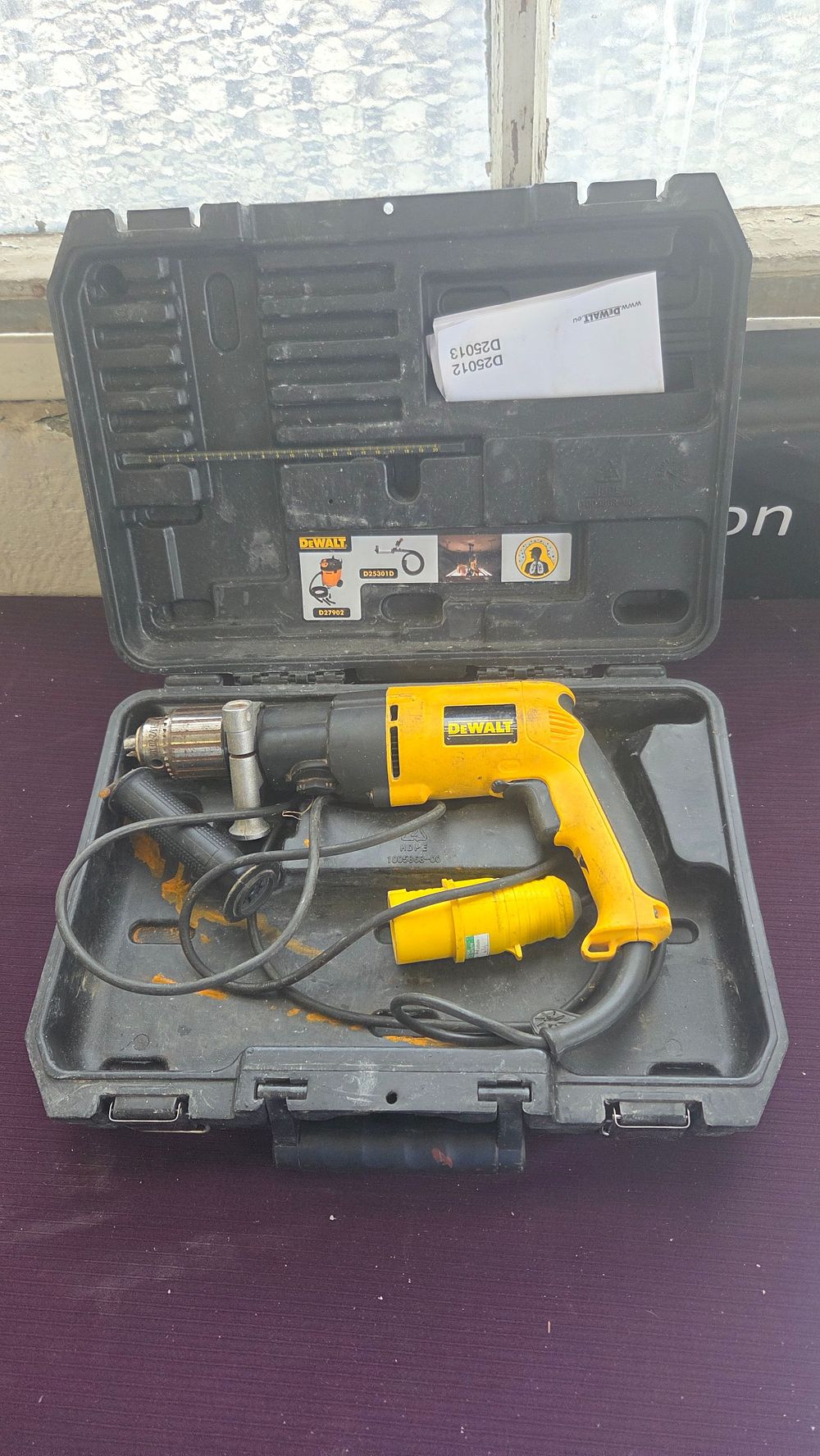 Lot 215 – DeWalt D25012 or D25013 Corded Rotary Hammer Drill with Case