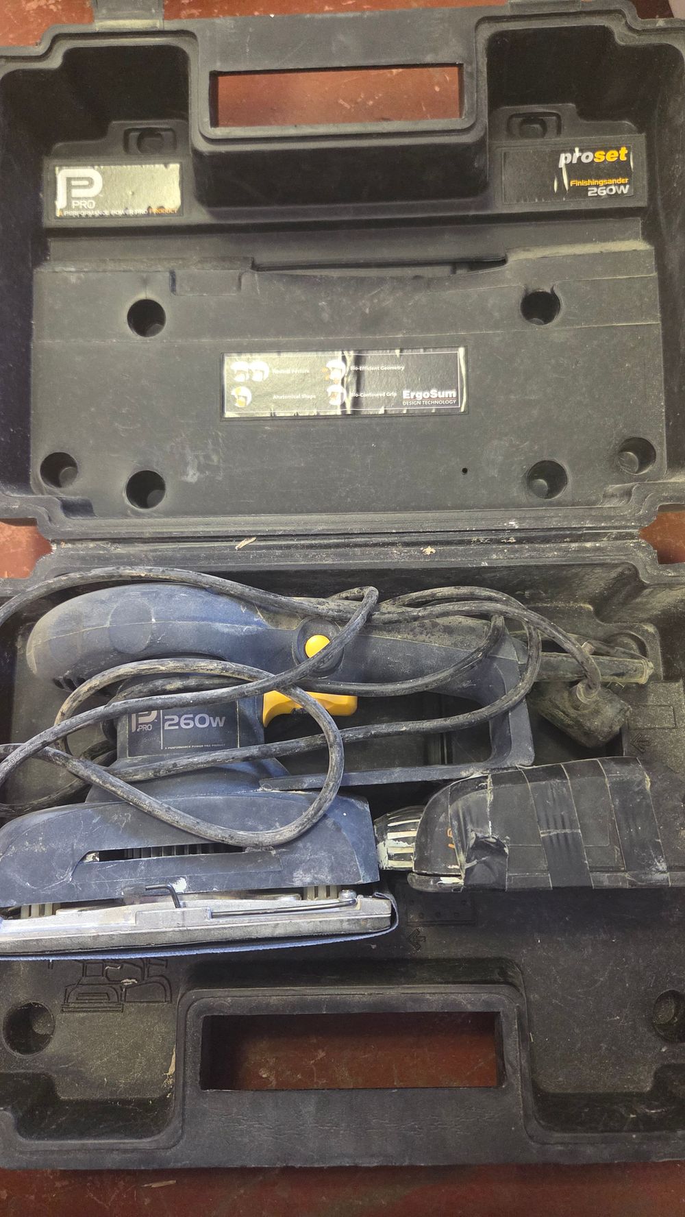 Lot 231 – A Proset 260W Electric Finishing Sander in Carrying Case