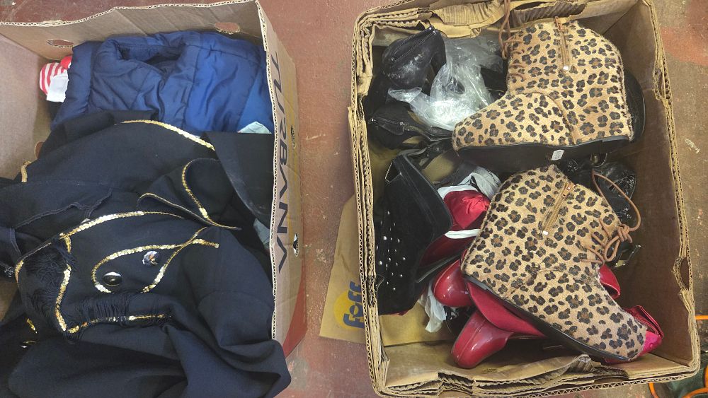 Lot 292 – Two Boxes of Apparel and Footwear