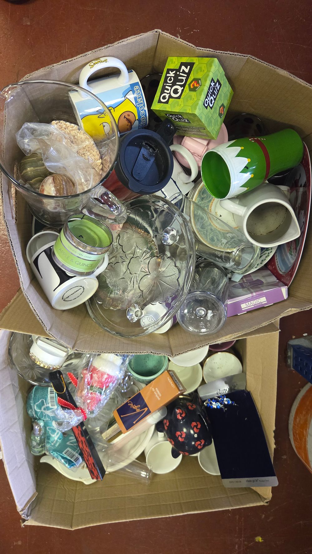 Lot 151 – Two Boxes of Mixed Household Goods, Ceramics, and Glassware