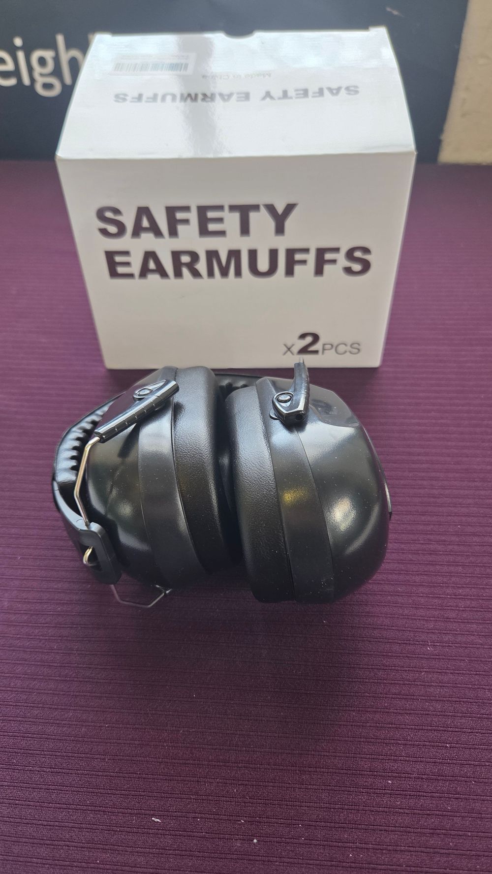 Lot 163 – A Pair of Black Folding Safety Earmuffs