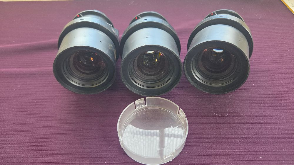 Lot 164 – Three Panasonic TKGF0160-4 Standard High Brightness Projector Lenses