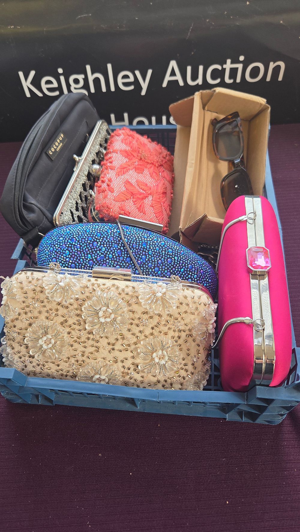 Lot 168 – A Collection of Evening Clutch Bags and Fashion Accessories Including Cocopup London