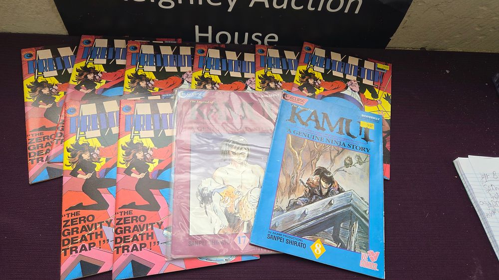 Lot 177 – Ten Modern Age Comic Books including Axel Pressbutton and The Legend of Kamui