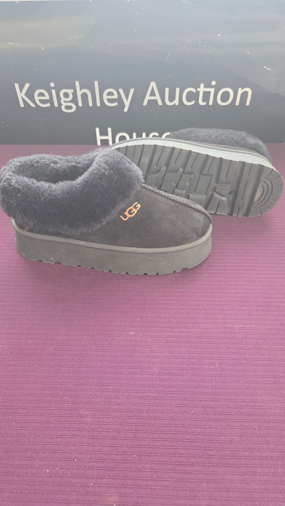 Lot 196 – A Pair of Suede Platform Slippers size 39