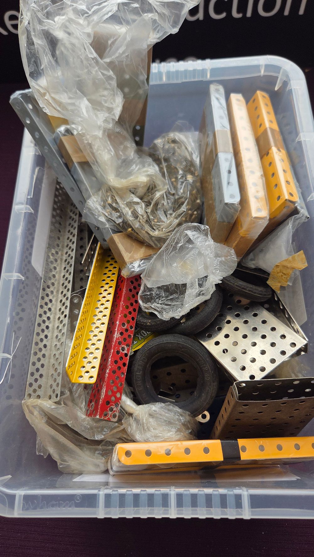 Lot 206 – A Collection of Vintage Trix and Meccano Style Metal Construction Set Components