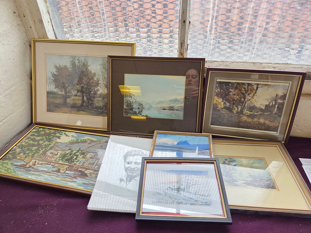 Lot 313 – Doug Heald Top Withens’ and a Collection of Artworks (Signed)