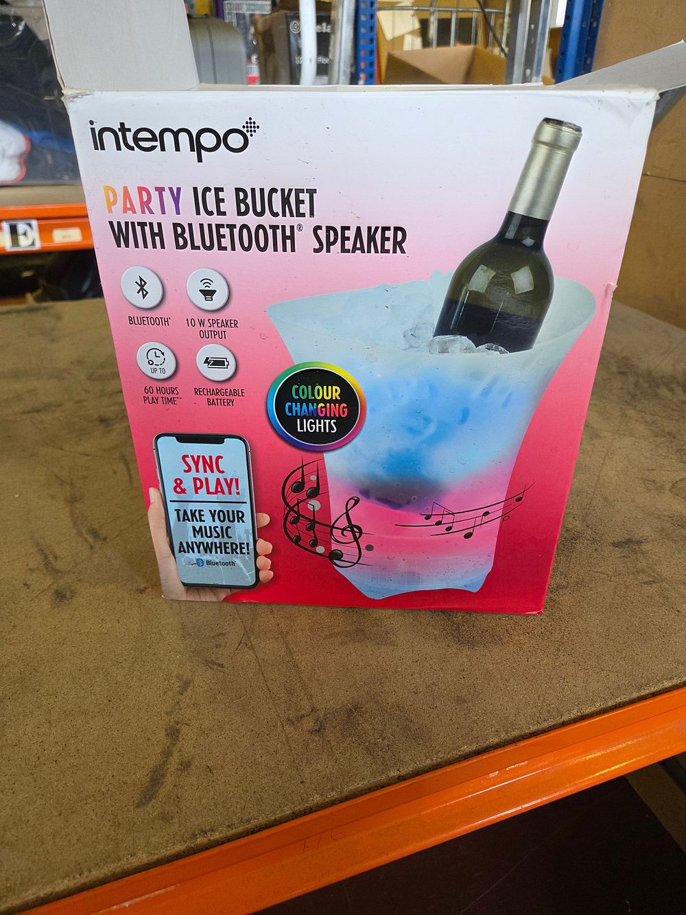 Lot 392 – New Intempo Party Ice Bucket with Bluetooth Speaker