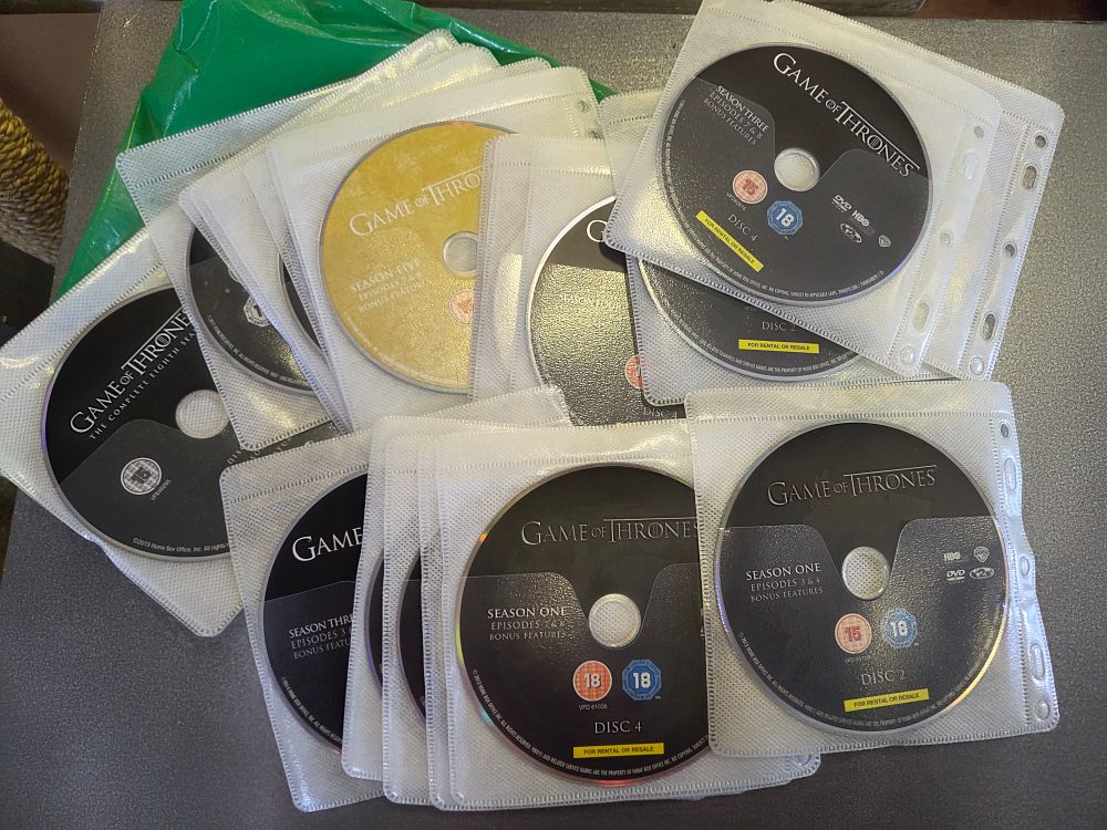 Lot 442 – A Full sett of Game of Thrones Television Series DVDs