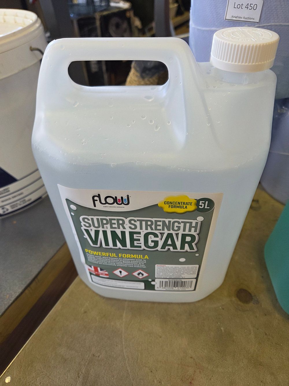 Lot 453 – Flow Super Strength Vinegar 5L Concentrated Multi-Purpose Cleaning Solution