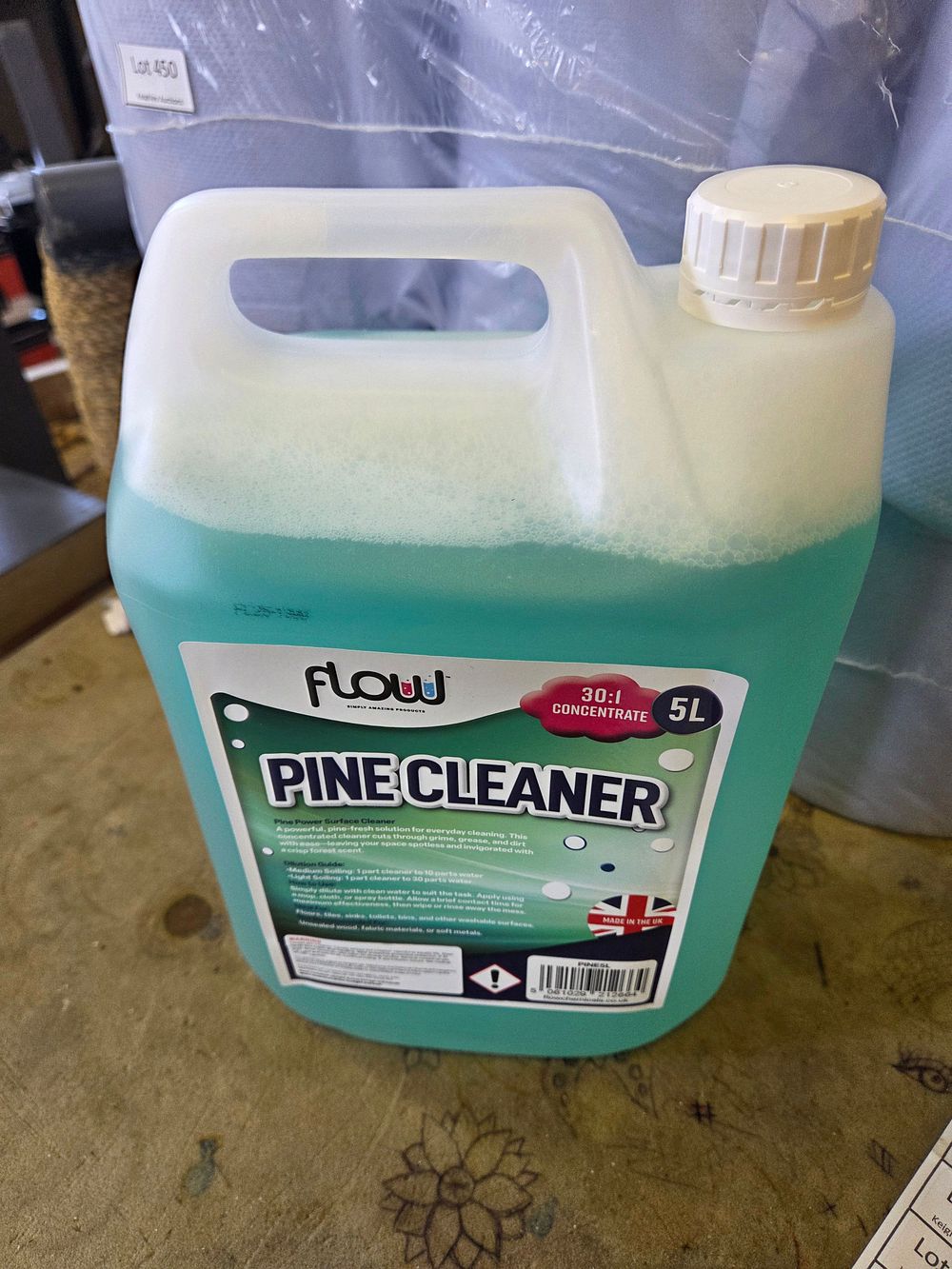 Lot 454 – A 5-Litre Container of FLOU Concentrated Pine Cleaner