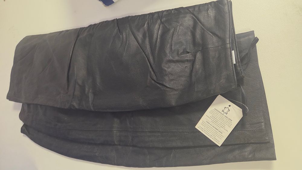 Lot 241 – Two Black Leather Skirts UK Size 10