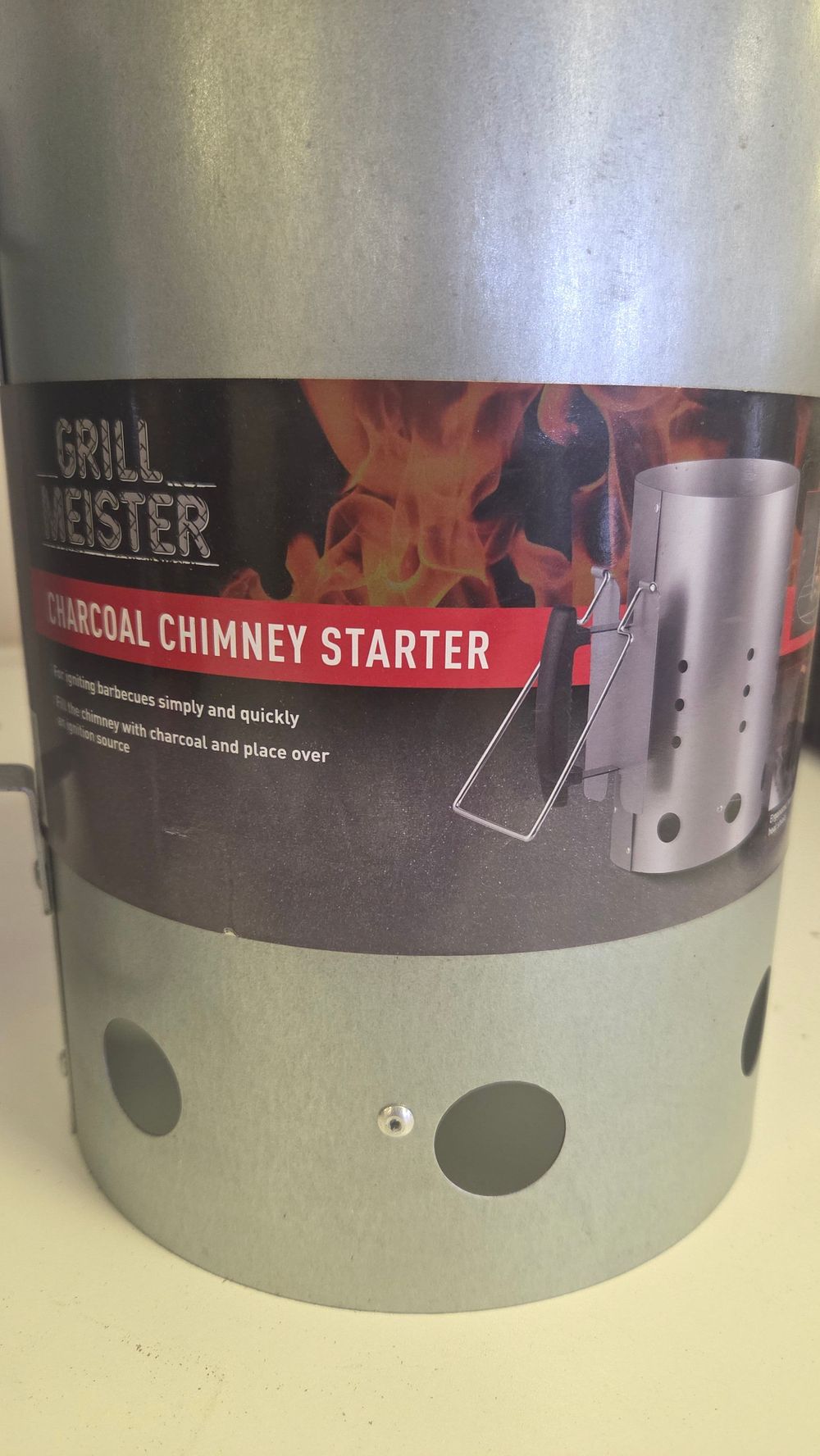 Lot 247 – Grill Meister Galvanised Metal Charcoal Chimney Starter
