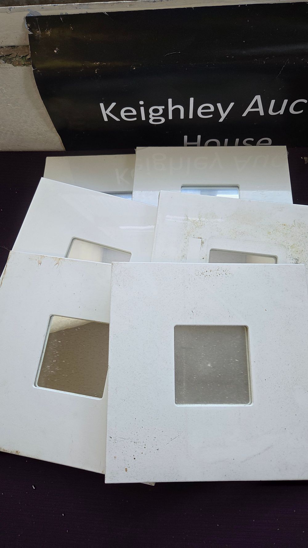 Lot 166 – Six White Square Ikea Mirrors