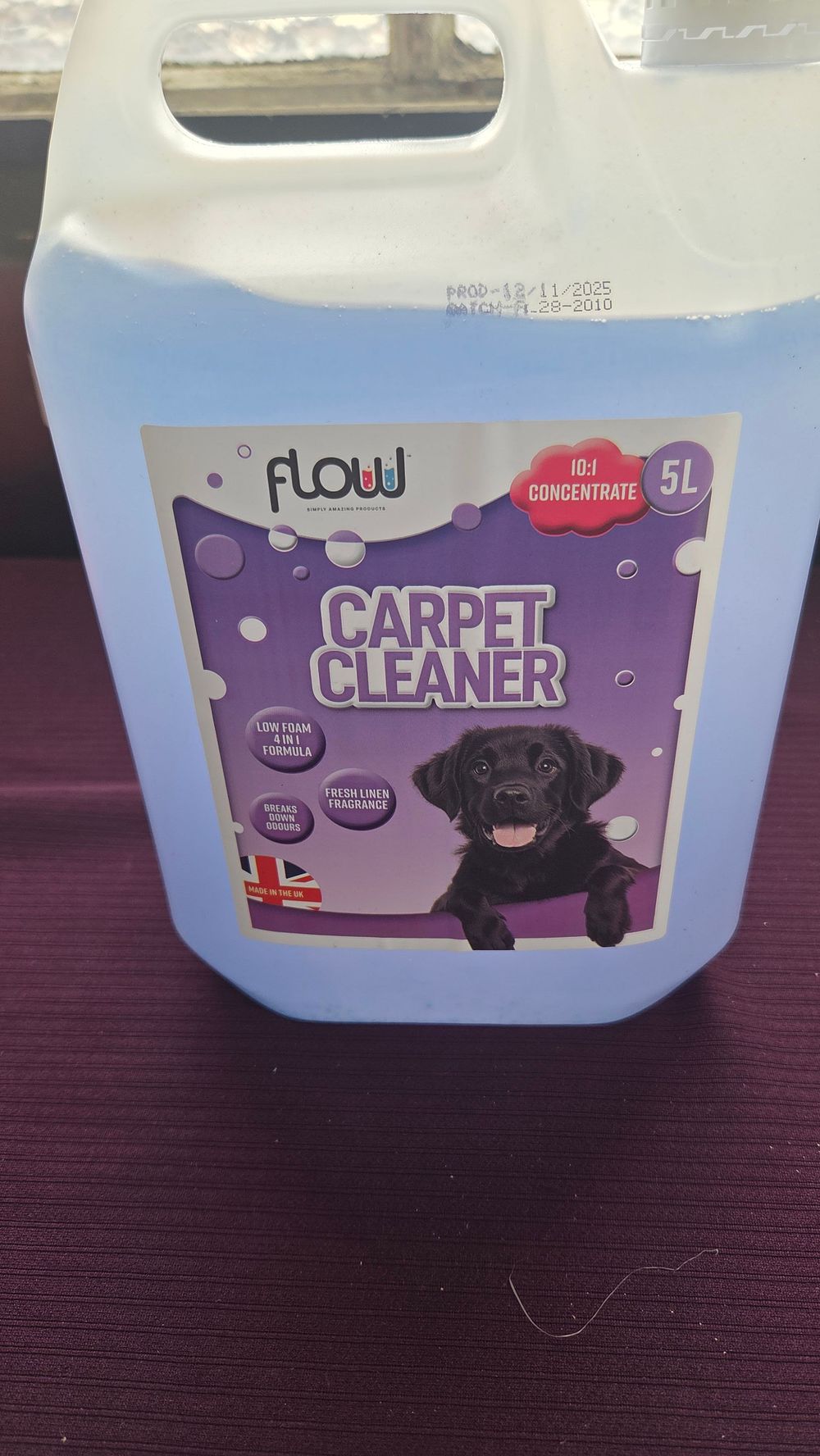 Lot 168 – Flow Pet Magic Concentrated Carpet Cleaner 5 Litre